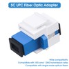 Generic 10-Pack SC/UPC Fiber Optic Coupler Keystone Jack Modular for