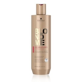 BlondMe All Blondes Shampoo Enriquecido 300 ml, para Todo Tipo de Rubios, con Tecnología 3D Bond Creation y el Complejo Cashmere Protein, Limpia Suavemente, Ilumina y Nutre el Cabello