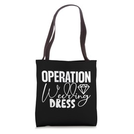 Bride & Bridesmaids Wedding Dress Shopping Tote Bag
