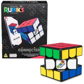 Rubik's ConnectedX Electronic 3x3 Cube for Beginners and Professionals, Bluetooth Connection to the App that Helps Solve, Includes Games and Challenges, from 8 Years