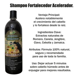 Shampoo Acelerador Crecimiento Notable Cabello Fuerte