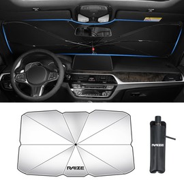 Rise Dedicated Car Sun Shade Umbrella, RAIZE Compatible, Car Windshield Sunshade Umbrella, Freely Bendable Handle, Rise A200 Series X G Z Grade, Suitable for Car Sunshade, High Light Shade, Heat