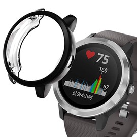 Garmin vivoactive 3 Case for Garmin vivoactive 3 Cover, Soft, Perfect Fit, Anti-Scratch, Shockproof, High Transmittance, TPU Material, Full Protection, Anti-Slip, Garmin vivoactive 3 Bumper (Black)