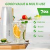 Lilymicky [1000 Pack] 7 oz Clear Plastic Cups, Disposable Drinking