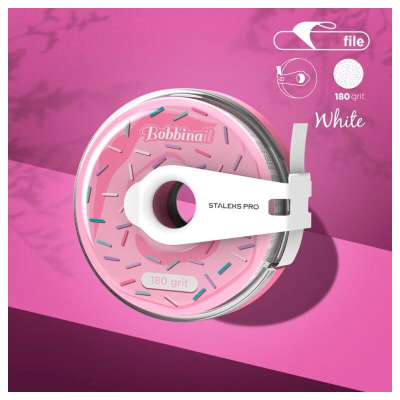 STALEKS Pro Bobbinail File Dispenser with White Replacement File Expert