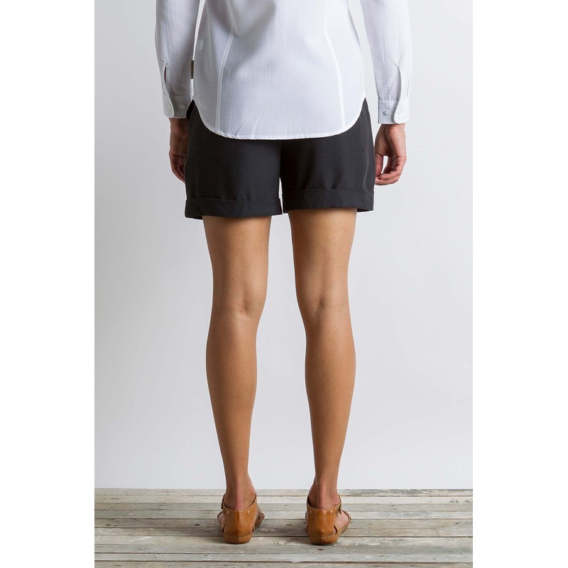 ExOfficio Basilica - Pantalones Cortos Ligeros para Mujer, Color Negro,