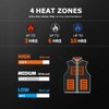 crazykr Men's Heated Vest (US, Alpha, X-Large, Regular, Regular, black)