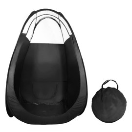 VARIPOWDER Pop Up Spray Tan Tent for Professionals Large Portable Black Tanning Tent Spray Tan Booth for Home & Salon with Carrying Bag