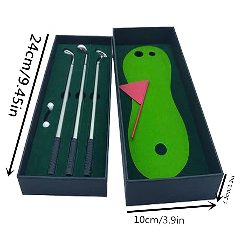 JUNTAO Mini Golf Club Putter Ballpoint Pen Golfers Gift Box