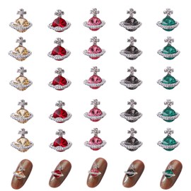 Rhinestone Nail Parts, Set of 30, Large, 3D, Planet, Nail Stone, Diamond, Jewelry Parts, Nail Art, Deco Parts