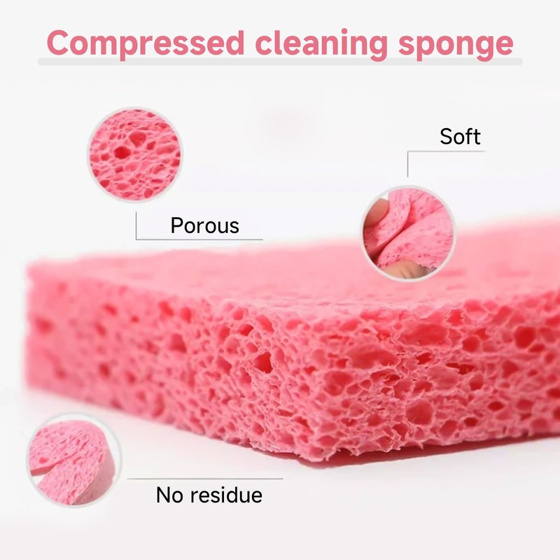20 Pieces of Compressed Sponges, Sponges That Expand When Exposed