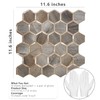 STICKGOO Hexagon Peel and Stick Backsplash Tile, Stick on Backsplash