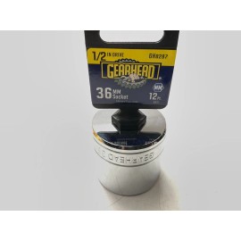 Gearhead GH8287 1/2" Drive, 36mm, 12 Point Socket