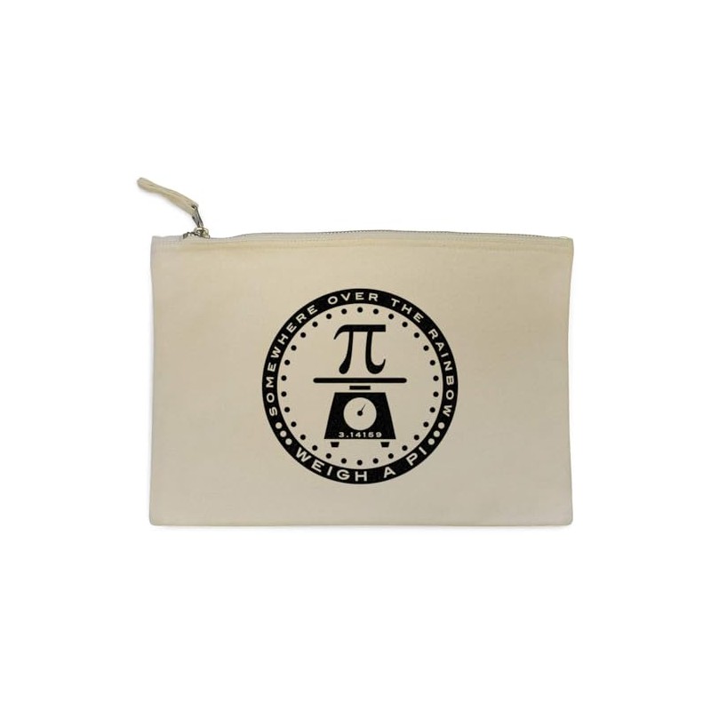 'Weigh A Pi' Canvas Clutch Bag/Accessory Case (CL00043832)