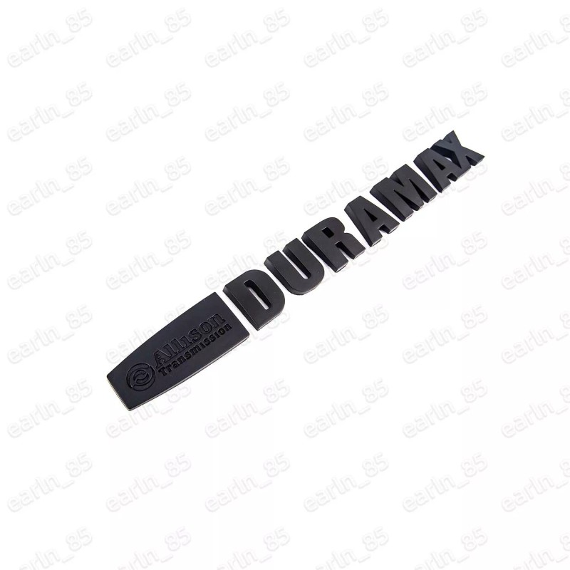 GM 1x Matte Black Allison Transmission Duramax Hood Emblem Badge