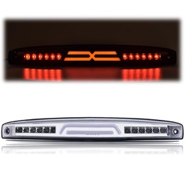 DOTCOM LED 3rd Third Brake Light Center Tailgate Lamp,Compatible with Dodge Ram 2500 3500 2003-2006,High Mount Rear Stop Light Cargo Lamp,Clear Lens Clear Housing