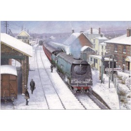 34040 West Country Southern Railway BR Engine Steam Train Christmas Xmas Card