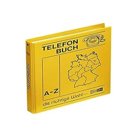 Veloflex Ring-Bound Telephone Book A5 Yellow