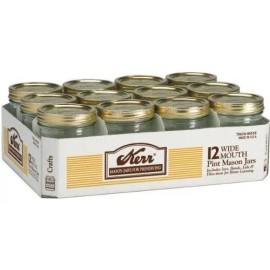 Kerr 0518 Albañil Boca Ancha 16 Oz Frasco De Medio Litro (ca