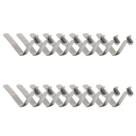 INCREWAY Tent Pole Clips, 16Pcs Kayak Paddle Spring Snap Clips, Stainless Steel Tent Pole Push Button Spring Clips for Camping Kayak Paddle Tent Pole, 8mm