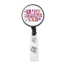 Sonographer Badge Reel Ultrasound Technologist Gift Radiologist Graduation Gift (Sonographer Badge CA)