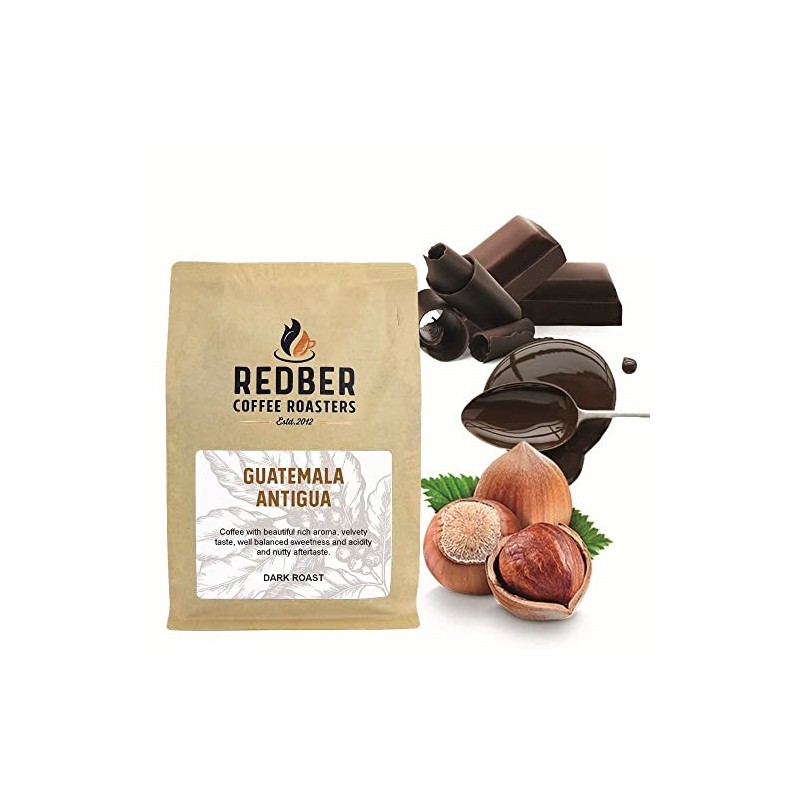 Redber Guatemala Antigua Cieba, Coffee Roasted to Order (Dark Beans