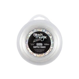 Black Magic Men Supple Trace Leader – 60lb - White, One Size
