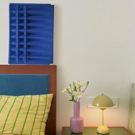 IOWER 3D Wall Art Home Decor Weave In Cotton Cord Lattice Frame Boho Wall Decor Fiber Modern Yarn Wall Art For Bedroom Living Room Kitchen 9.4" Wx12.9 L