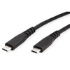 ROLINE USB4 Gen2x2 Cable, C-C, ST/ST, 20Gbit/s, 240W, Black, 3