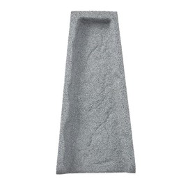 Rubberific Premium Rubber Downspout Splash Block, Rain Guard, Stone Textured Drain Extender (3 Pack, Gray)