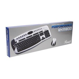 Rosewill RKM800SLV Silver PS/2 RF Wireless Standard Keyboard and Mouse