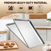 BIEAMA 12 Pack Half Size Baking Sheet Pan Aluminum Commercial