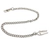 Yesmin 1 Pcs Metal Classic Silver Plated Pocket Watch Chain