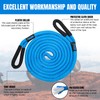 Kinetic Recovery Rope7/8 x 20ft(26000lbs),Nylon Double Braided Recovery Tow Rope,Heavy-Duty