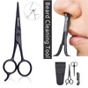 Beard Scissors/Nose Scissors /Mustache Comb Multi Functions Grooming Kit Gift