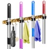 GUUKAR Mop Broom Holder Wall Mount, Gold Stainless Steel Tool