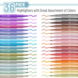 Mr. Pen- Pastel Highlighters, 36 Pack, Chisel Tip, Colorful, Cute Highlighters Assorted Colors, Quick Drying, Smear Resistant