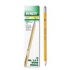 Dixon Oriole Woodcase Pencil, #2.5/F Medium Fine, Yellow Barrel, 12-Pack