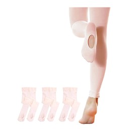 Stelle Girls Women Ballet Dance Convertible Tights Ultra Soft Pro Transition Tights (3BP, 9-14years)