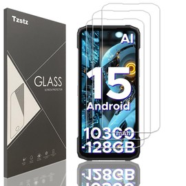 Tzstz 3 Pieces Tempered Glass Screen Protector for DOOGEE Blade 20/20 Pro/20 ULTRA/20 Play/20 Max/20 Turbo Hardness 9H Anti Scratch HD Screen Protector Film