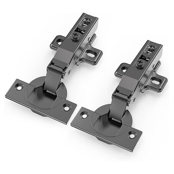 4 Pack Full Overlay Soft Close Cabinet Hinges 105° Frameless