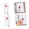 Operitacx 1 Set Emergency Button Switch Flashing Bell Stop Press