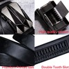 Dubulle Men's Designer Belt Black Buckle Ratchet Genuine Leather Adjustable