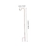 Totority 2Pcs Iron Shepherd Hooks for Outdoor Use Durable Resistant