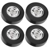 4Pcs Metal Drifting Rubber Wheel Tire Replacement Accessory for WPL