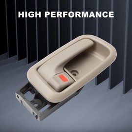 KASturrboo 2Pcs Inside Interior Door Handles for 2000-2006 Tundra Front Driver Passenger Side, Left & Right Beige Door Handle W/Bezel