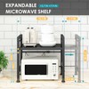 DOLALIKE Microwave Oven Rack, Expandable Microwave Stand Countertop Kitchen Utensils