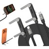 2Pack Invisible Stand Charging Cable, 240W USB-C to C &