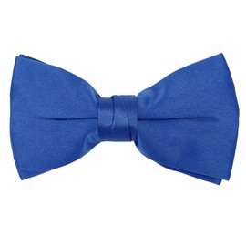 De los hombres Poly Clip de raso en lazo lazos, Azul Royal