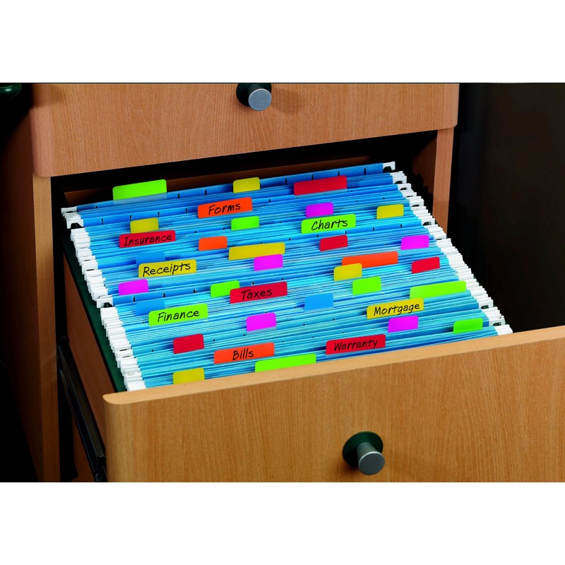 Post-it – 686-PGO Divider File Dividers Document Holder (Green, Orange,